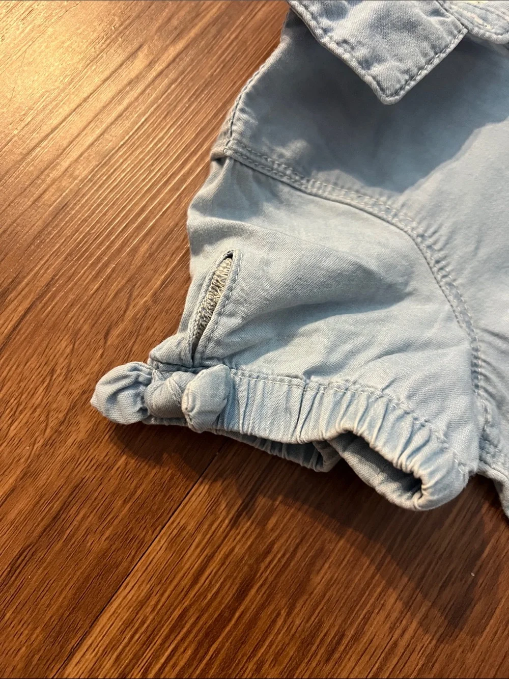 OshKosh B'gosh Light Blue Chambray Top with Pale Pink Tulle Skirt Dress